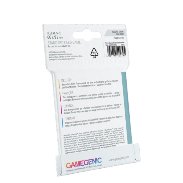 Sleeves Prime GAMEGENIC – Lot de 50