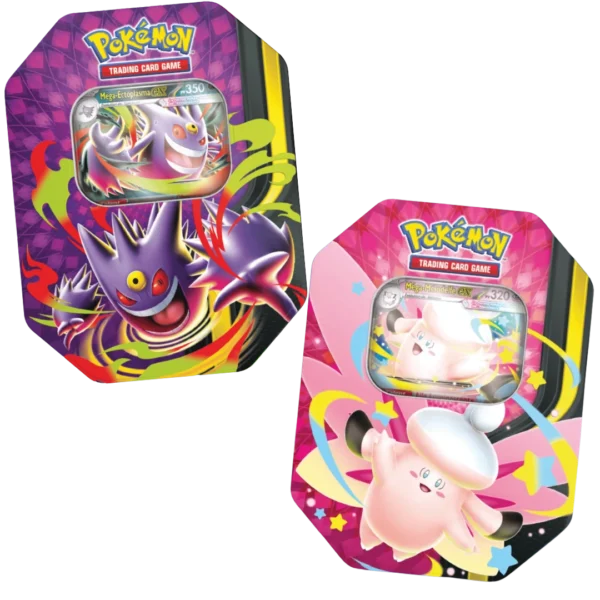 Arset Pokébox Lumière Lunaire (Méga-Ectoplasma ex & Méga-Mélodelfe ex)